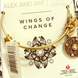 NWT Alex and Ani bracelet gold tone